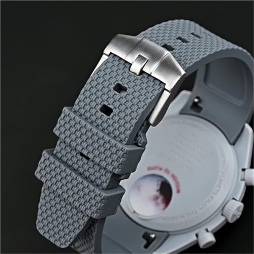 Bracelet montre 20mm incurvé en caoutchouc premium duré - 2