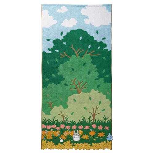 丸眞 ジブリ バスタオル となりのトトロ 大判 綿100% お風呂 キャラクター グッズ プレゼント ギフト 誕生日 母の日 くすの木の下で 1005051500