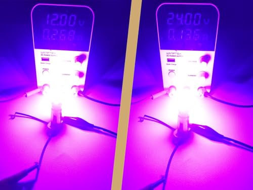 Image of BA15D LED Bulb 1142 1076 Light Bulb Pink Purple for Car Marine Boat Truck Camper Trailers Motorhomes Interior Lights AC /DC 12V-24V (Pack 2)