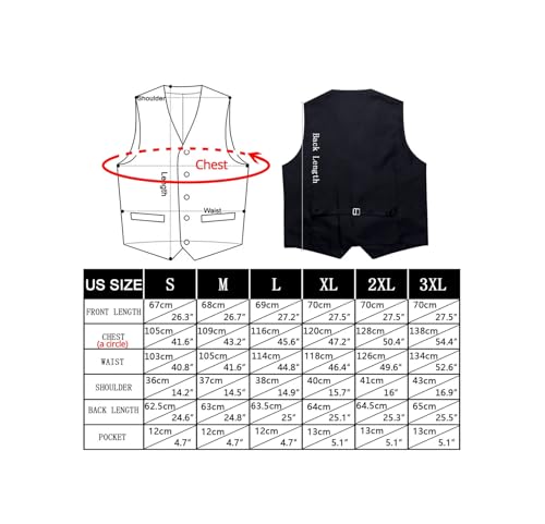 Men’s Silk Vest Set – Formal Paisley Waistcoat with Tie, Pocket Square & Cufflinks for Wedding or Party4