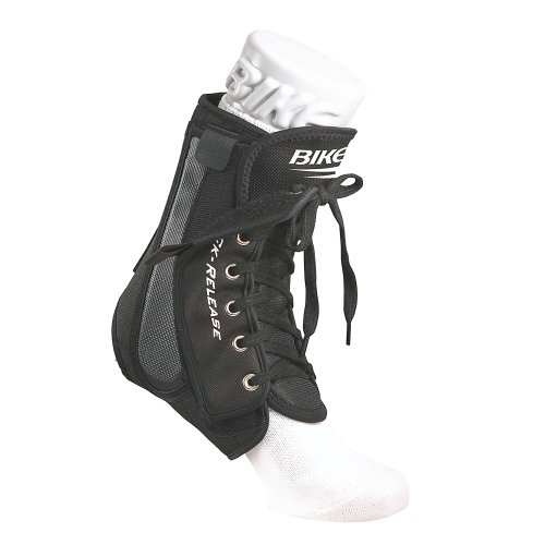 BIKE 8289-8289-M Quick-Release Ankle Brace (Black - Medium - Style 8289-8289-M)