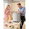 COUPLUX 2.64 Qt Ice Cream Maker, Upgraded Fastest 250W Compressor Fully Automatic Ice Cream Machine with No Pre-Freezing, 2H Keep Cool, LCD Display & Timer, All Stainless Steel