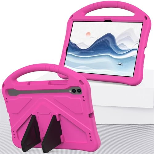 Coque compatible avec Samsung Galaxy Tab S11 SM-X730 silicone rigide rose
