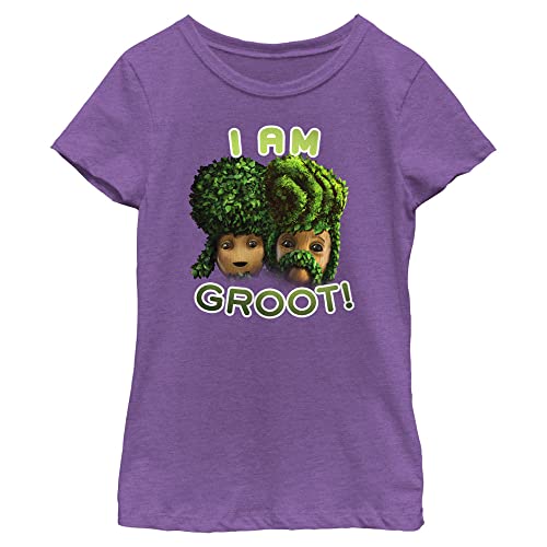 Marvel Groot Bath Hairdo Girls Short Sleeve Tee Shirt