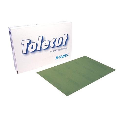 Kovax TOLECUT GRÜN 2000 KÖRNUNG TROCKENSCHLEIFPAPIER 70 X 114MM 25-Pack