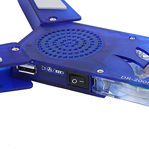 Base refrigerante plegable para portátil con USB y luces LED miniatura 7