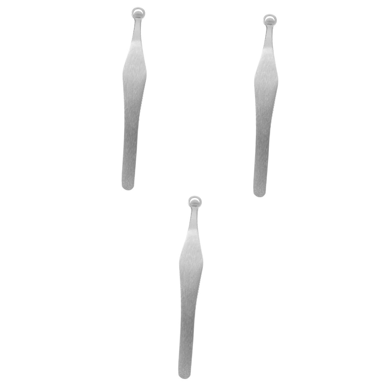 FRCOLOR 3 Piezas Pinzas Para Recortar El Pelo De La Nariz Pinzas Depilatorias Tijeras De Nariz Para Hombres Para El Vello Facial Tijeras Para El Cabello Vello Nasal Acero Inoxidable