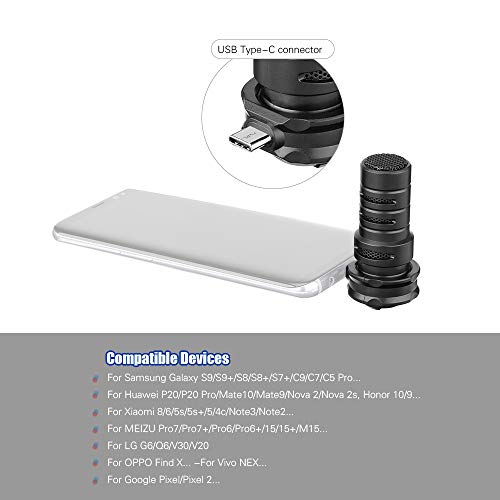 Docooler Boya BY-DM100 Microfone Condensador Cardióide Estéreo Digital Soberbo Som para Android USB