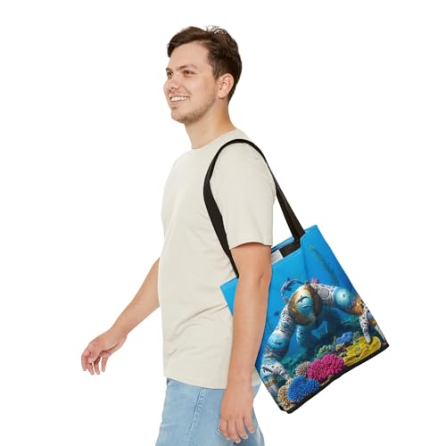Premium Coral Creature Tote Bag with Reinforced Stitching for Adults3