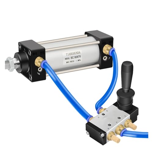 Válvula manual neumática 2 posiciones 5 vías 4H410-15 con conectores 8