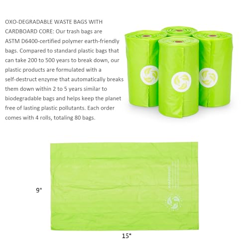 Bolsas desechables para pañales de bebé con dispensador (80 uds) miniatura 6