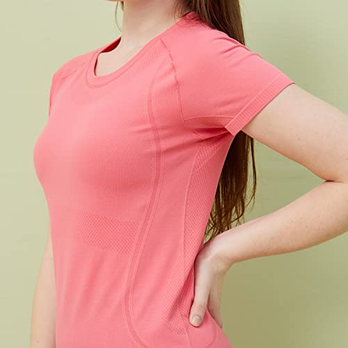 Freesual 3Pack Activewear Shirts Tops For Women Slim Young Short Sleeve Dry-Fit Workout Athletic Performance For Sports Blue #TOP4