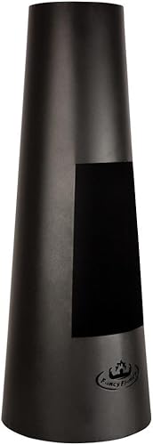 Esschert Design USA FF214 Modern Metal Chiminea, Black