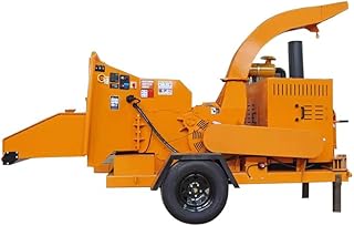High-Capacity Wood Chip Sawdust Processing Equipment Wet and Dry Wood Crusher Tree Branch Residue Straw Crusher Multi-Purpose Farm Machine for Orchard Prunings, Fence Line Clearing