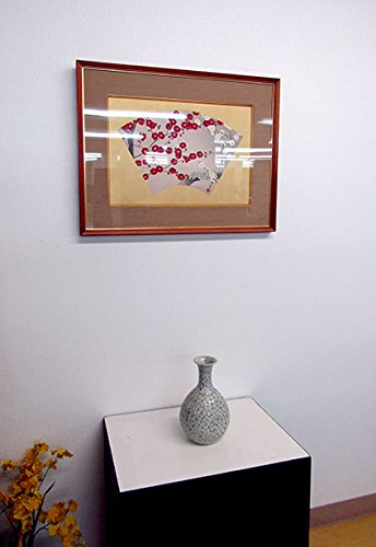 Amazon.co.jp: 上村松篁『梅』木版画 日本画 静物画 花鳥画 植物 紅白
