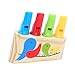 STOBOK 1pc Legno Cartoon Uccelli Fischi Fischi Sportivi Giocattolo Strumento Musicale Fila fischio Suoni Giocattolo per Bambini Bambini bomboniere