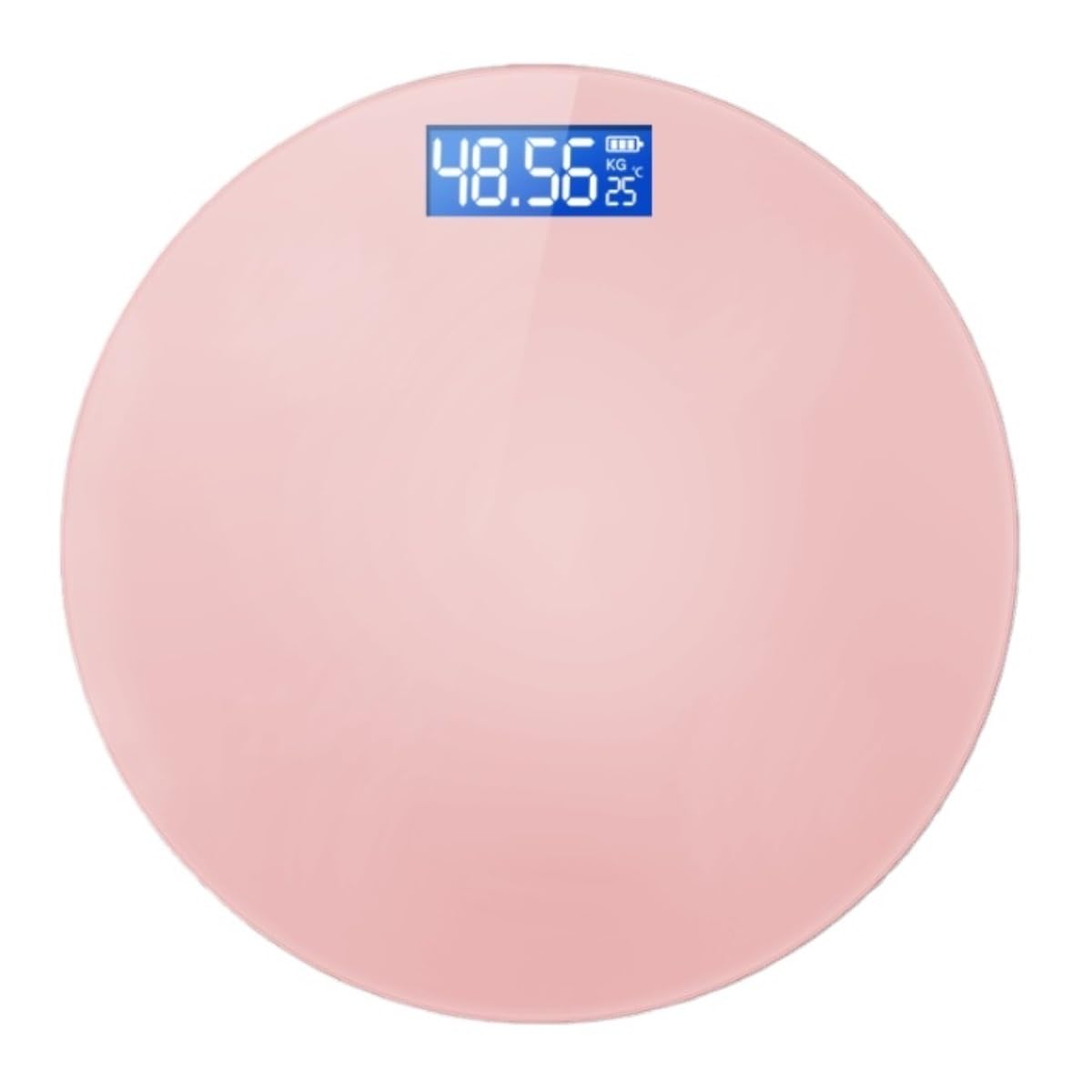 Bilance pesapersona digitali Bilancia Digitale da Bagno Pesatrice Rotonda Base Antiscivolo Multiuso per Tutta La Famiglia(Pink)