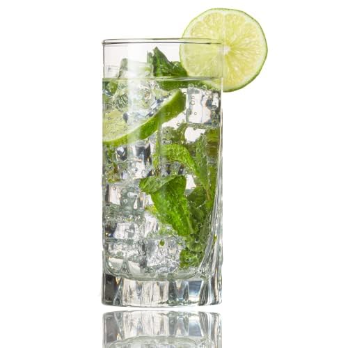 Vikko 12 oz Crystal Clear Drinking Glasses (Set of 12)