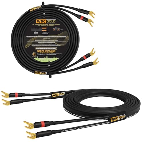 Câble de haut-parleur Hi-Fi WBC 12 AWG 3,5m avec fiches dorées