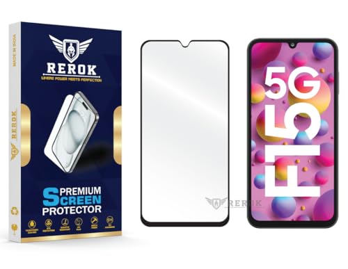 Image of Gorilla Tempered Glass Screen Protector Compatible with Samsung Galaxy F15 5G [Pack of 1] | Edge-to-Edge, Bubble-Free, Case Friendly, Easy Installation Kit
