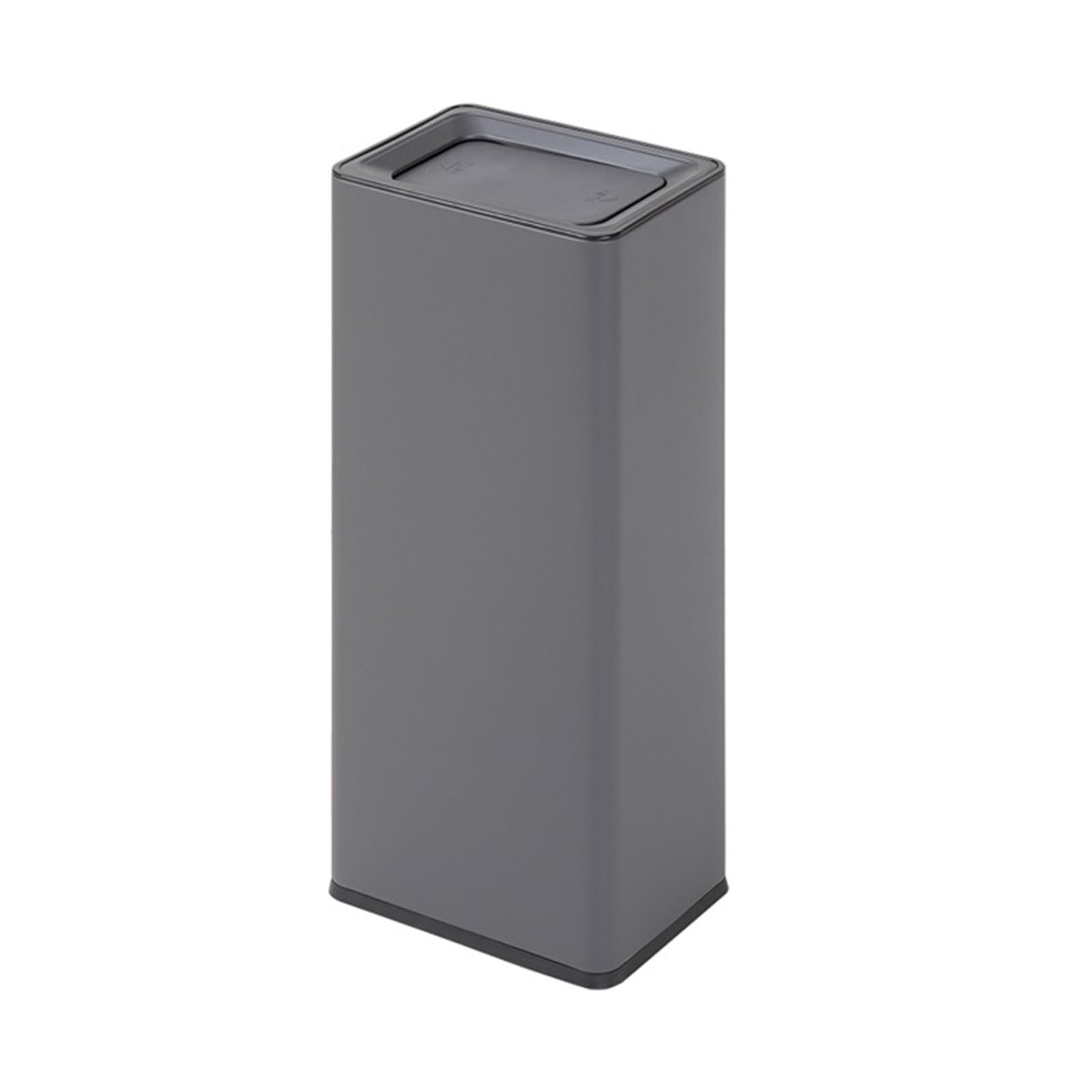 guiling-1986 Trash Can Trash Can with Lid Garbage Kitchen Living Room Hotel Garbage Can(Gris)