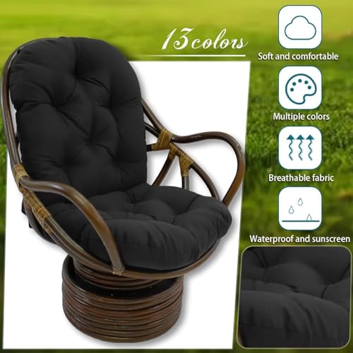 Cojín giratorio para mecedora impermeable ideal para relajarse en la terraza 6