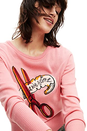 Desigual Women's Woman Flat Knit Thick Gauge Pullover4