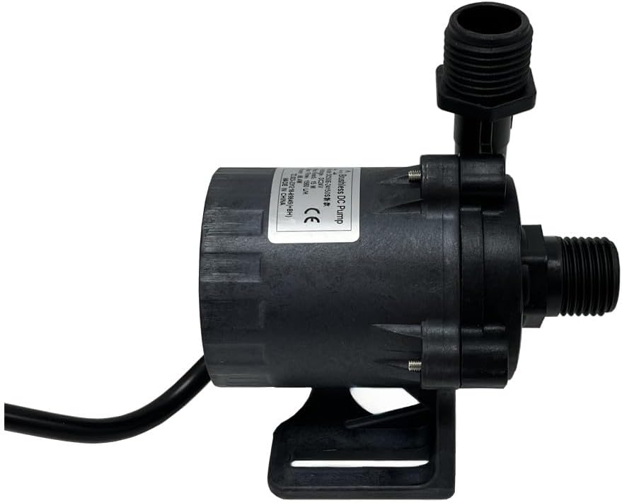 SHYSKY 3Phase 24V Micro Brushless DC Water Pump Solar Water Submersible pump, DC50E-24150S, 412GPH, Max Static Head 15M 49ft For Hot Water Cycle SYS