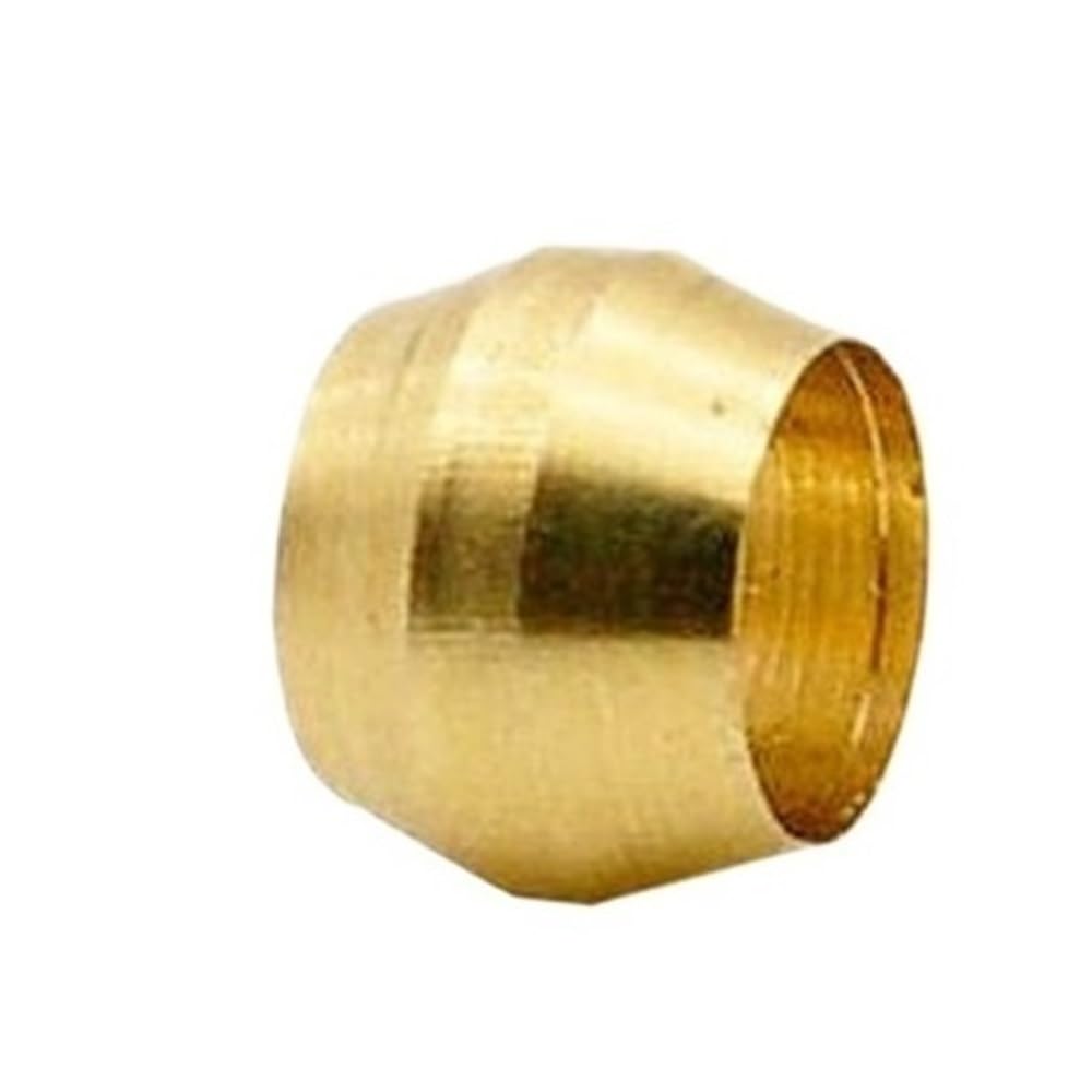 Metal Pipe Adapter 10pcs Brass Pipe Sleeve Fittings Seal Parts, Compression Adapter Rings, Two Taper Ferrules for Tube Joint(8mm)