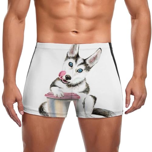 Maillot de bain homme Husky swim briefs boxer de natation bleu marine