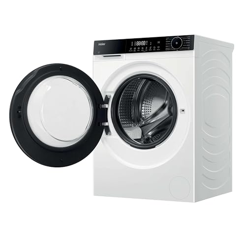 Haier X Series 5 Washing Machine, 10kg, 1400 rpm, A-20 percent Energy Class, 15 Programmes, Smart AI Cycle, Smart Dual Spray, White-Black Door, 52x60x85 cm -HW100-BP14357UUK - Image 6