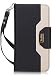 ProCase Samsung Galaxy J7 2018 Wallet Case, Galaxy J7 Aero/J7 Star/J7 Top/J7 Crown/J7 Aura/J7 Refine/J7 Eon Folding Flip Kickstand Case Protective Book Cover with Card Holders Mirror Wristlet -Black