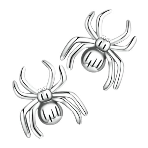 Boucles d'oreilles araignée 925 argenté massif puces Halloween pour femme