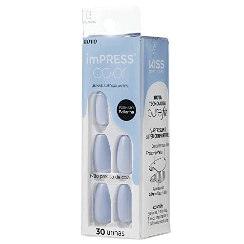 Kiss - Unhas Autoc Impress Color Imc509B Cloudless