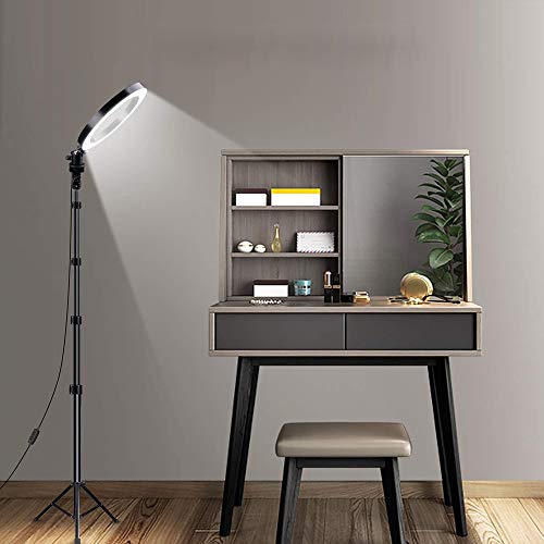 Sunbaca Anel de Luz LED, USB, 3 Modos de Iluminação, com Suporte + Controle Remoto Sem Fio