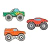 Bright Creations Wooden Cars to Paint - 24 Pieces, 4.6 x 3 in, 0.1 in Thick - Monster Truck Wood Cutouts for Craft Supplies & Party Decorations #2