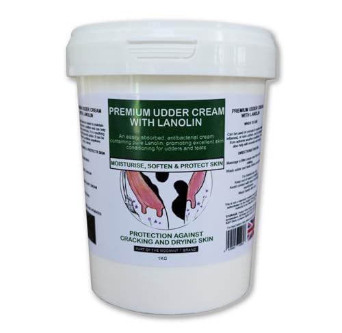 MOOMINT Udder Cream - Fast Working Antibacterial Cream with Lanolin to Moisturise and Protect Skin - 1kg