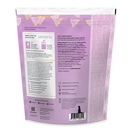 Grab Green Baby Laundry Detergent Pods, 50 Count, Dreamy Rosewood, Plant And Mineral Based, Formulated To Tackle Growing Baby (5 Months And Older) Laundry Stains #TOP1