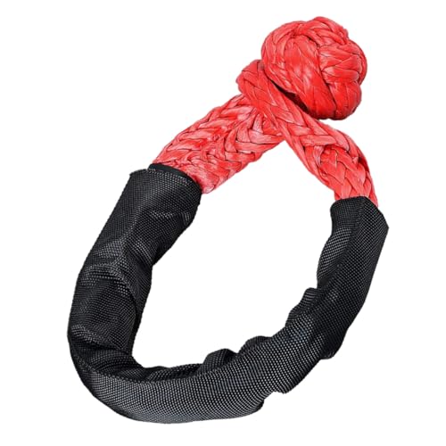 Corde de récupération Cabilock rouge : manille souple pour bivouac, camping et aventure hors-piste