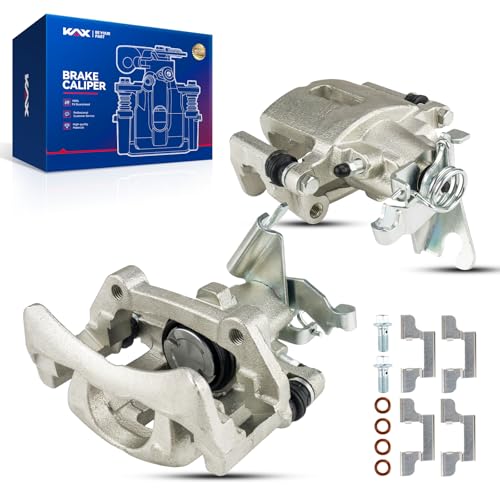 Image of KAX Disc Brake Caliper Assembly Fit for 2005 2006 2007 2008 2009 2010 2011 2012 2013 2014 Ford Mustang, Rear Left and Right, Driver and Passenger Side Brake Caliper