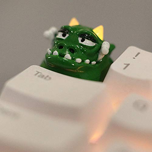 Keycap Little Monster Verde para Teclado Mecánico Cherry MX miniatura 2