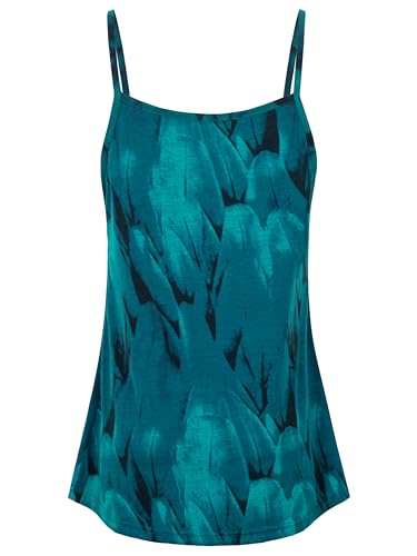 BEPEI Womens Tank Tops,Summer 2026 Spring Trendy Casual Camisole Loose Fit Pleated Front Dressy Cami Tank Sleeveless Elegant Work Tunic Shirts Birthday Gifts Off Shoulder Blouse,Peacock Blue 2XL - Thumbnail 2