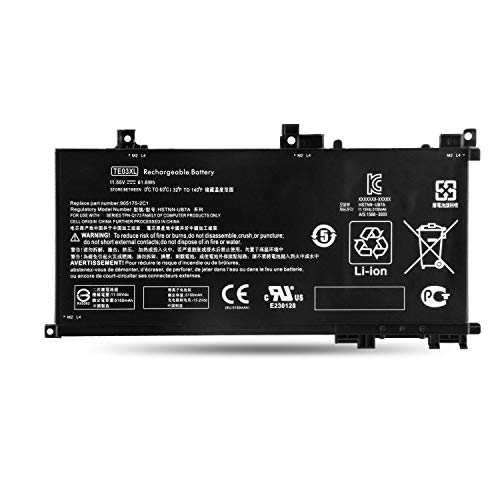 TE03XL Reemplazo de la batería del portátil para HP Pavilion 15 Omen 15-BC000 15-BC015TX BC400NA...