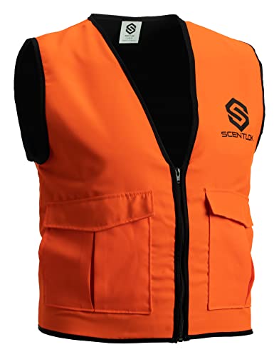 ScentLok Blaze Orange Hunting Vest with Carbon Alloy Technology and Fleece Lining4