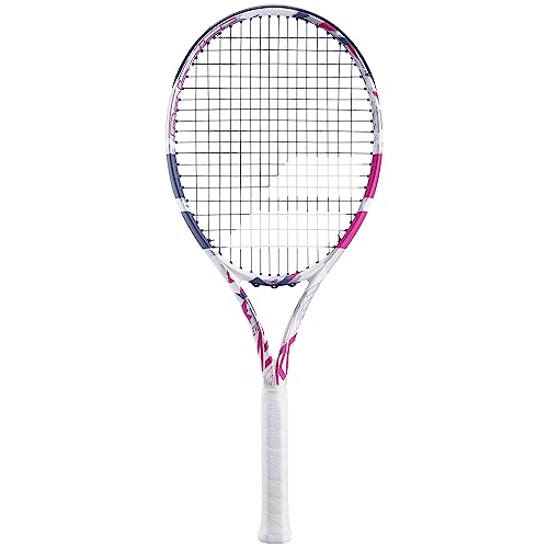 Babolat - Evo Aero Pink Tennisschläger Besaitet für Erwachsene - Kraft & Komfort - Aerodynamischer Spin Alpha Rahmen mit Evo 4 Feel & Woofer Technologie - Syntec Evo Grip 3 - Französische Marke - Pink