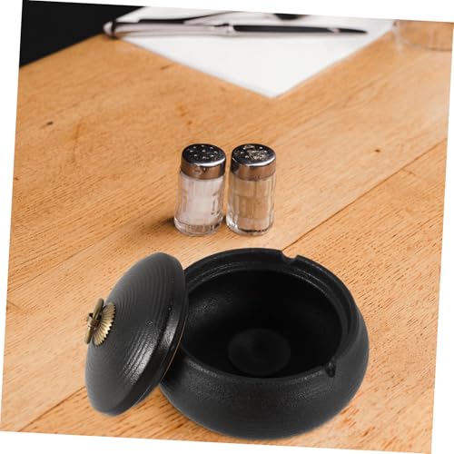 Cendrier avec couvercle portable compact et facile à nettoyer pour la maison - 6