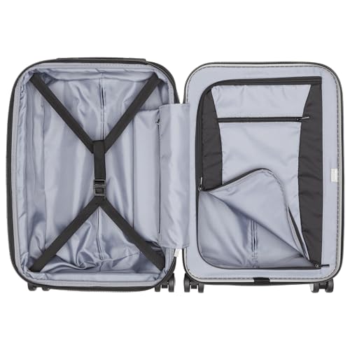Image of DELSEY PARIS Titanium Hardside Expandable Luggage with Spinner Wheels Carry-On Luggage, Silver, Carry-On 21 Inch