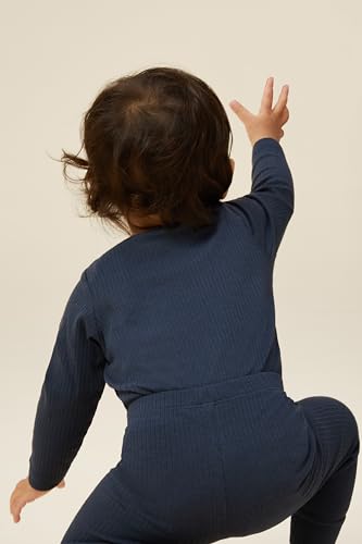 MORI Baby Unisex Long Sleeve Bodysuit Viscose from Bamboo and Organic Cotton - Comfortable Toddler Romper for Boys and Girls3