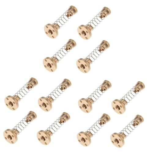 MUCKLILY 12pcs Lead Screw Backlash Elimination Gaps Nut for Printer Threaded Rod Linear Screws Threaded Rod Parts Access