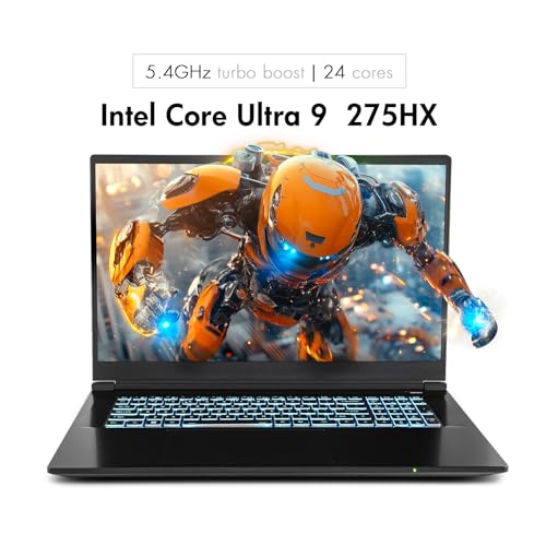 Image of Sager NP7571P Gaming Laptop, 17.3 inch FHD 144Hz, Intel Ultra 9 275HX, RTX 5070 8GB, 64GB RAM, 2TB Gen4 NVMe SSD, Win 11